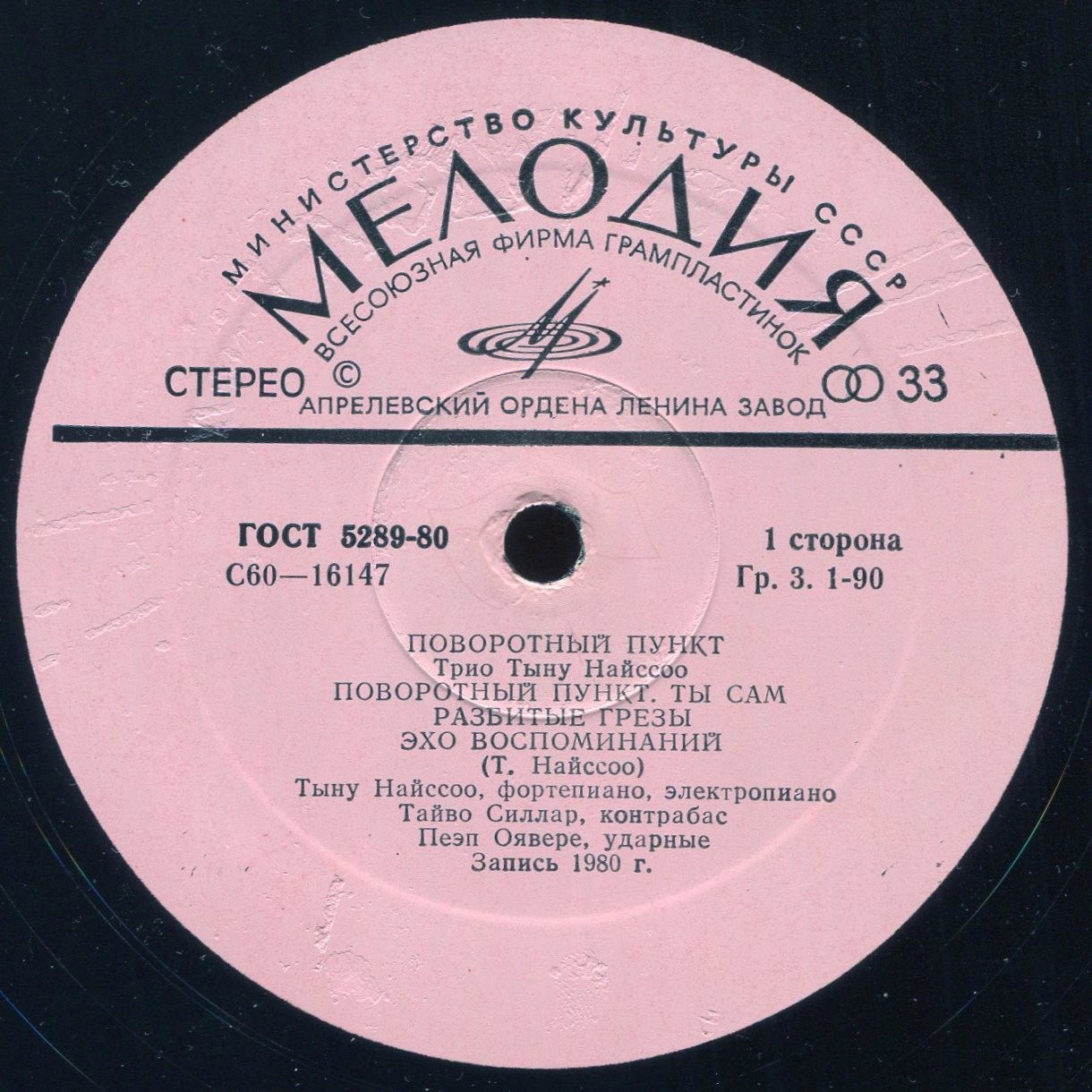 ТРИО ТЫНУ НАЙССОО «Поворотный пункт»