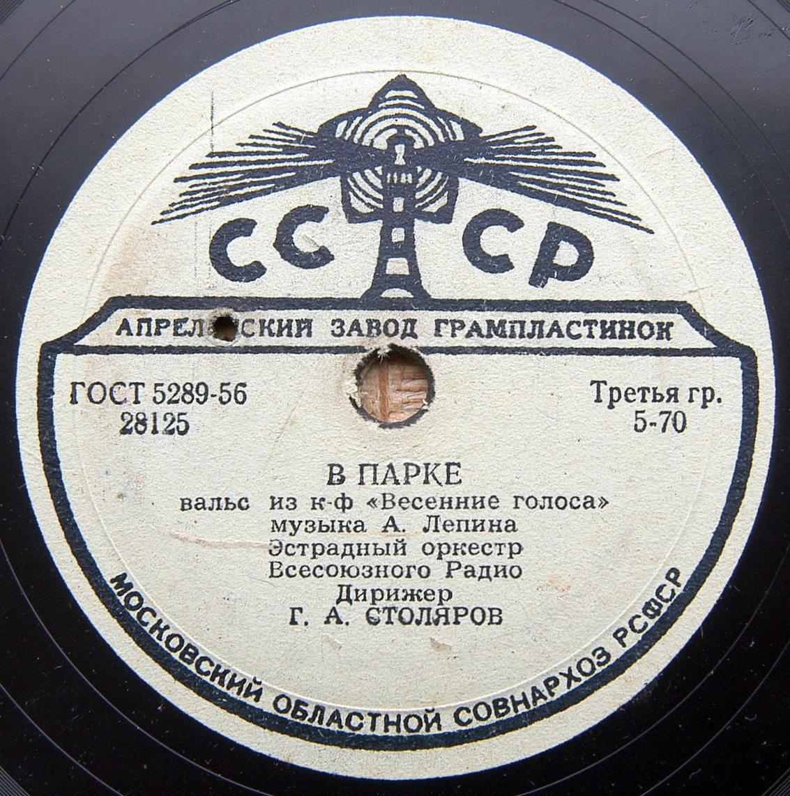 Эстрадный оркестр ВР п/у Г. А. Столярова - Огни / В парке