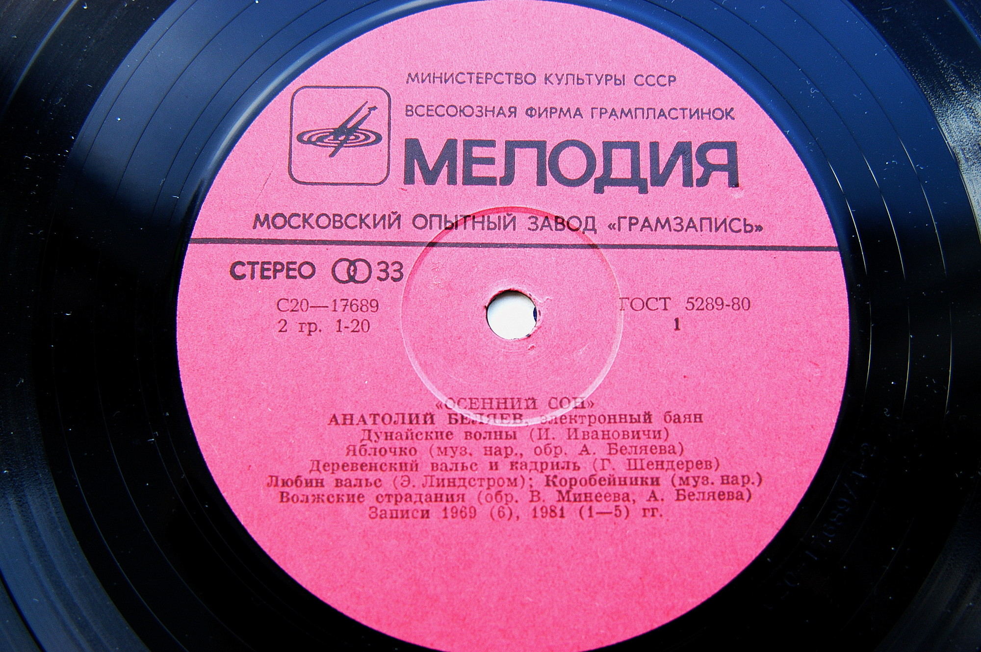 БЕЛЯЕВ Анатолий, электронный баян. Осенний сон