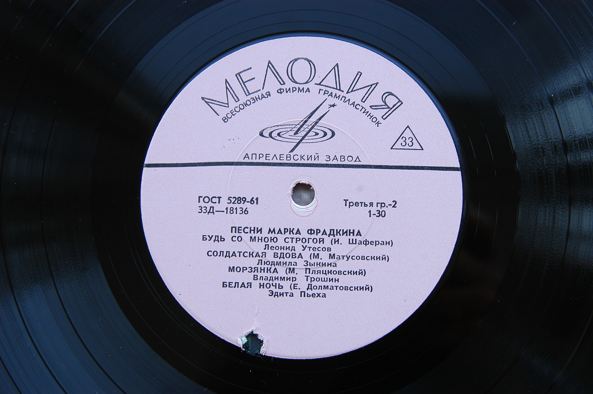 Песни Марка ФРАДКИНА