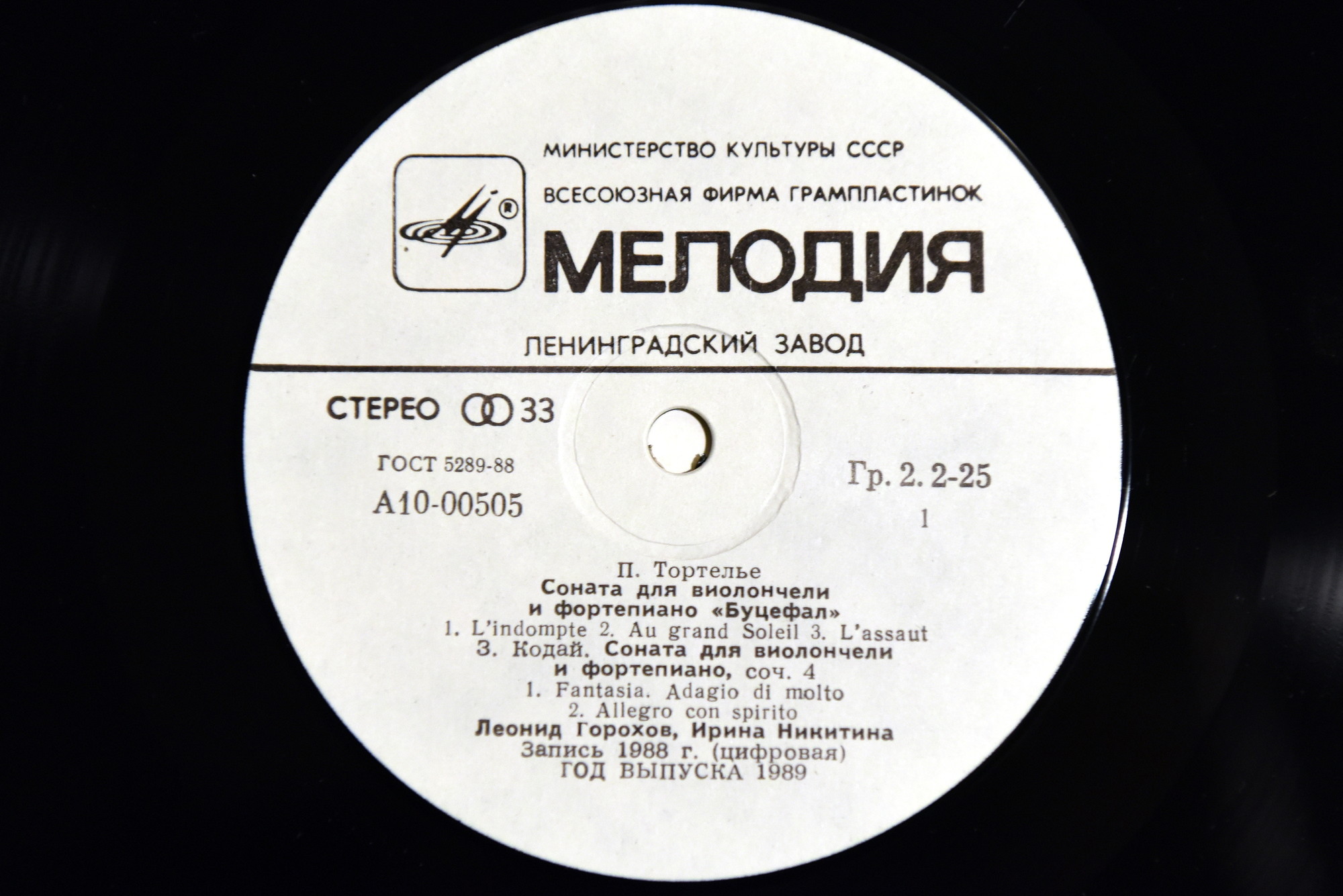 Леонид ГОРОХОВ (виолончель)