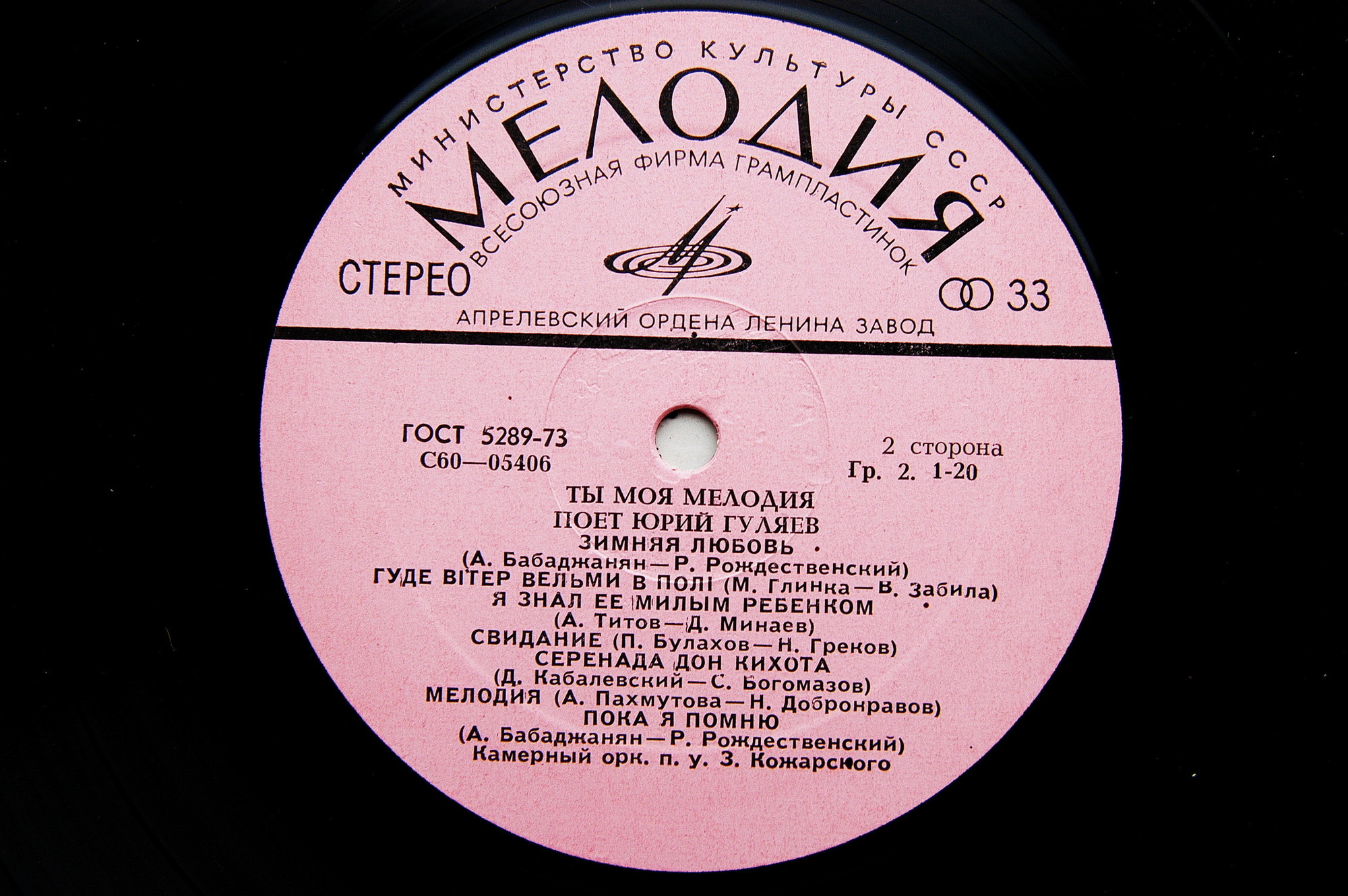 «Ты, моя мелодия». Поет Юрий ГУЛЯЕВ