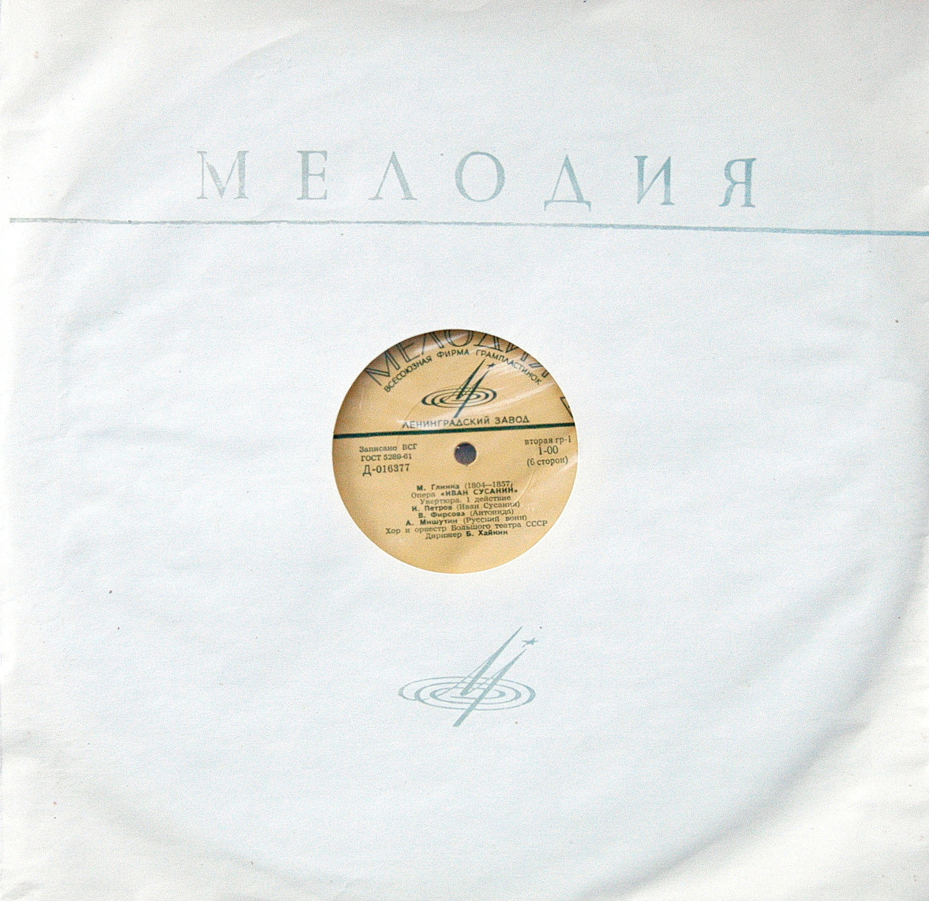 М. ГЛИНКА (1804–1857) «Иван Сусанин», опера в 4 д. с эпилогом — Б. Хайкин