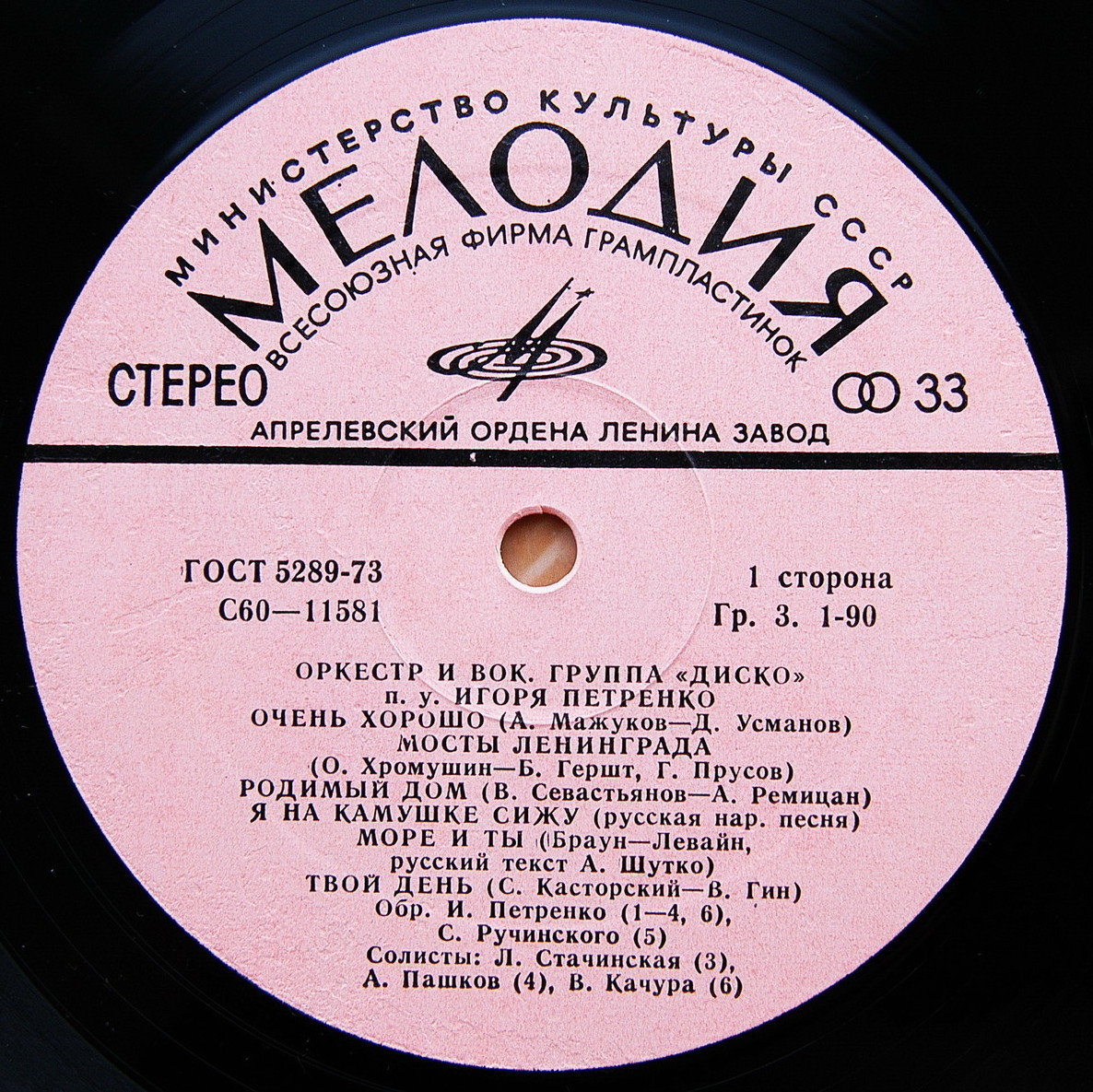 Оркестр и вокальная группа "Диско" п/у Игоря Петренко