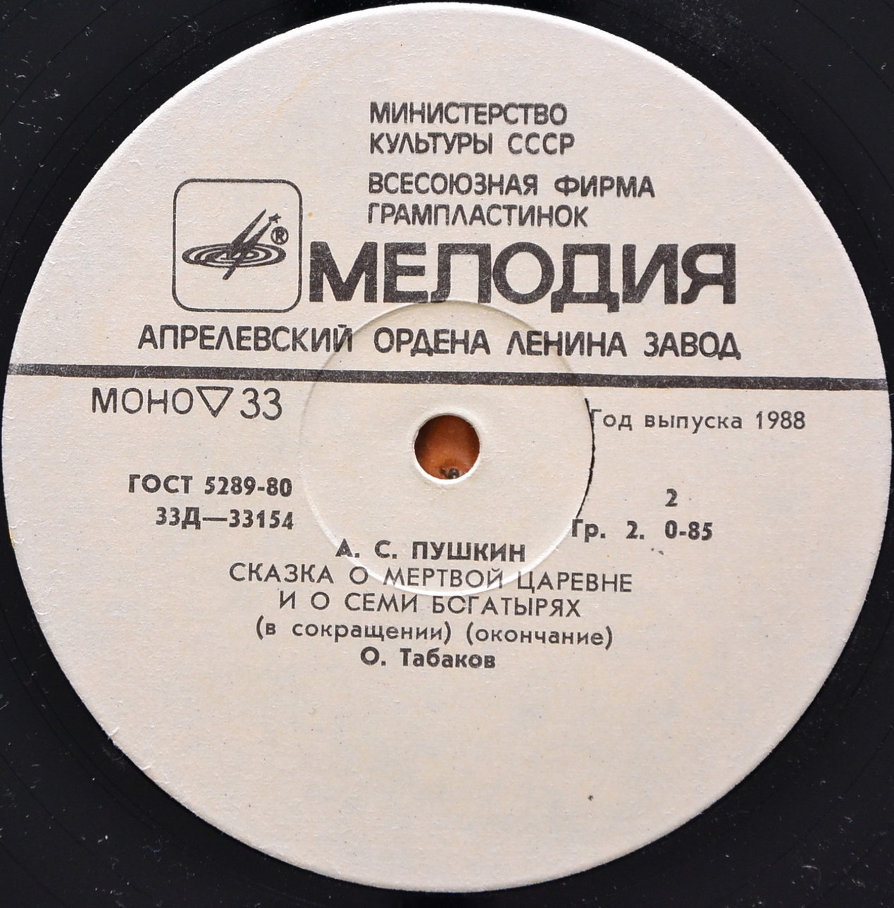 А. С. Пушкин. Сказка о мёртвой царевне и о семи богатырях