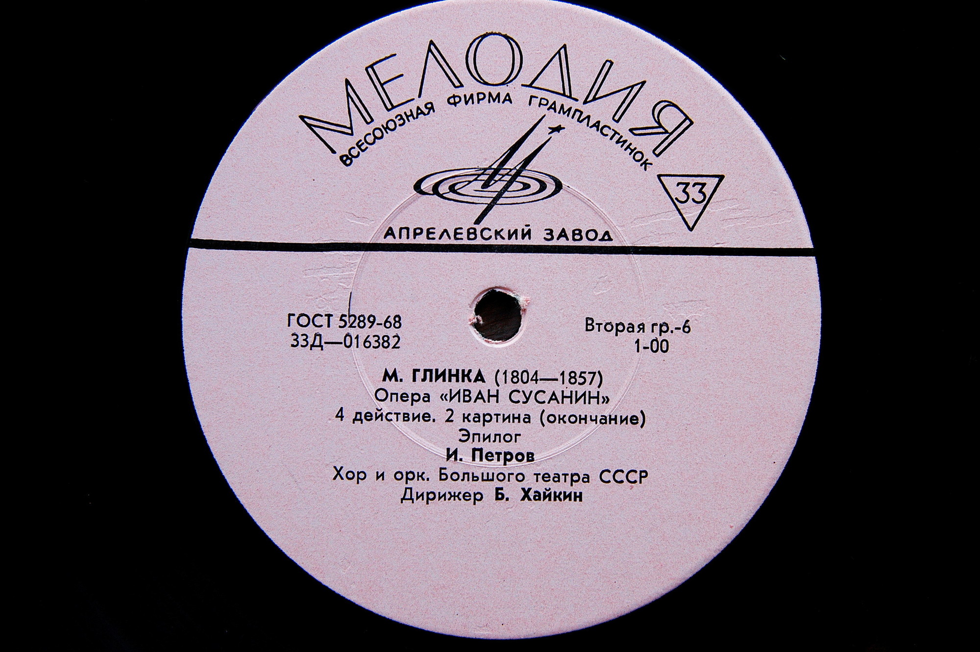 М. ГЛИНКА (1804–1857) «Иван Сусанин», опера в 4 д. с эпилогом — Б. Хайкин
