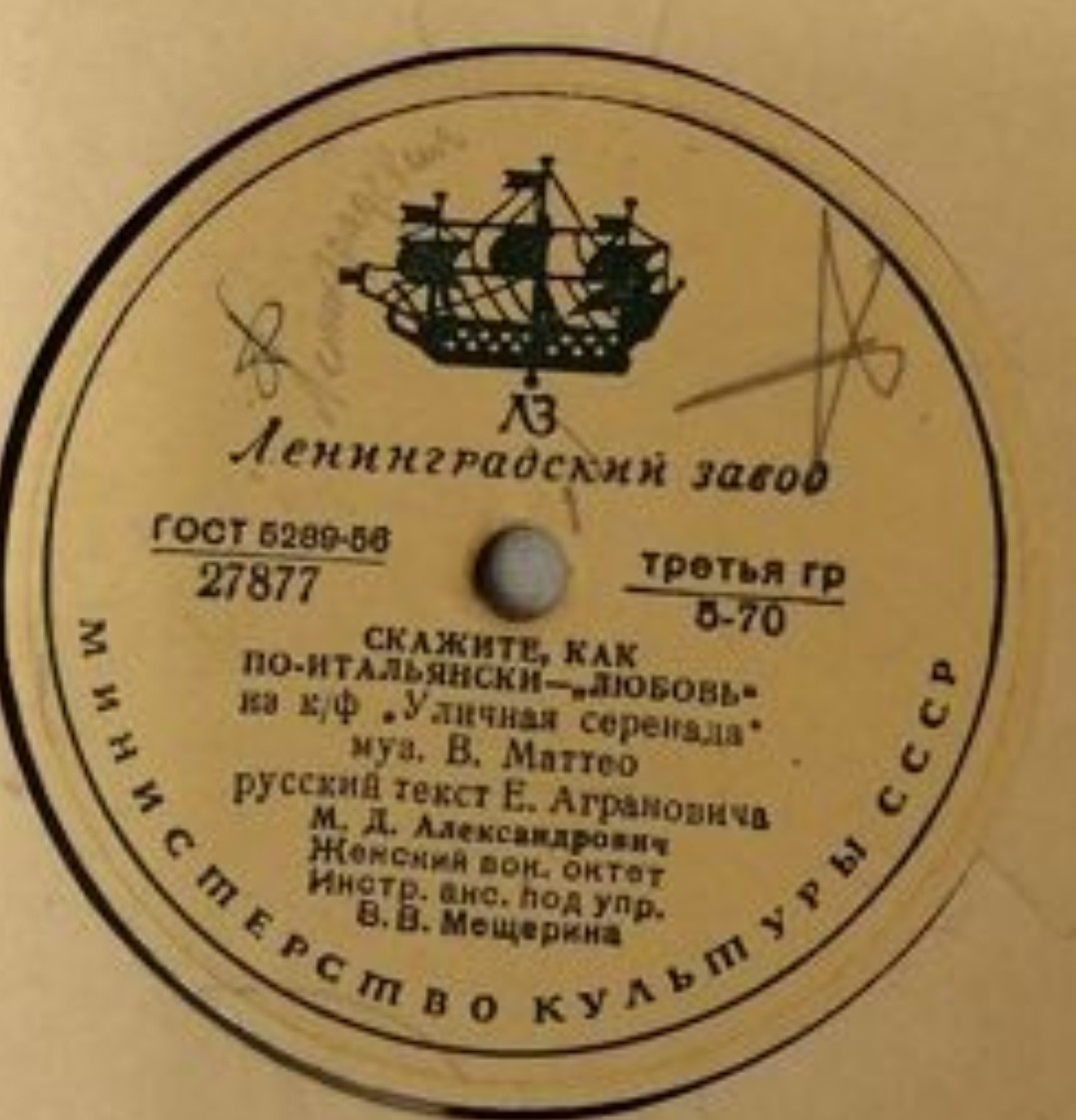 М. Александрович — Уличная серенада / Скажите, как по-итальянски — «Любовь»