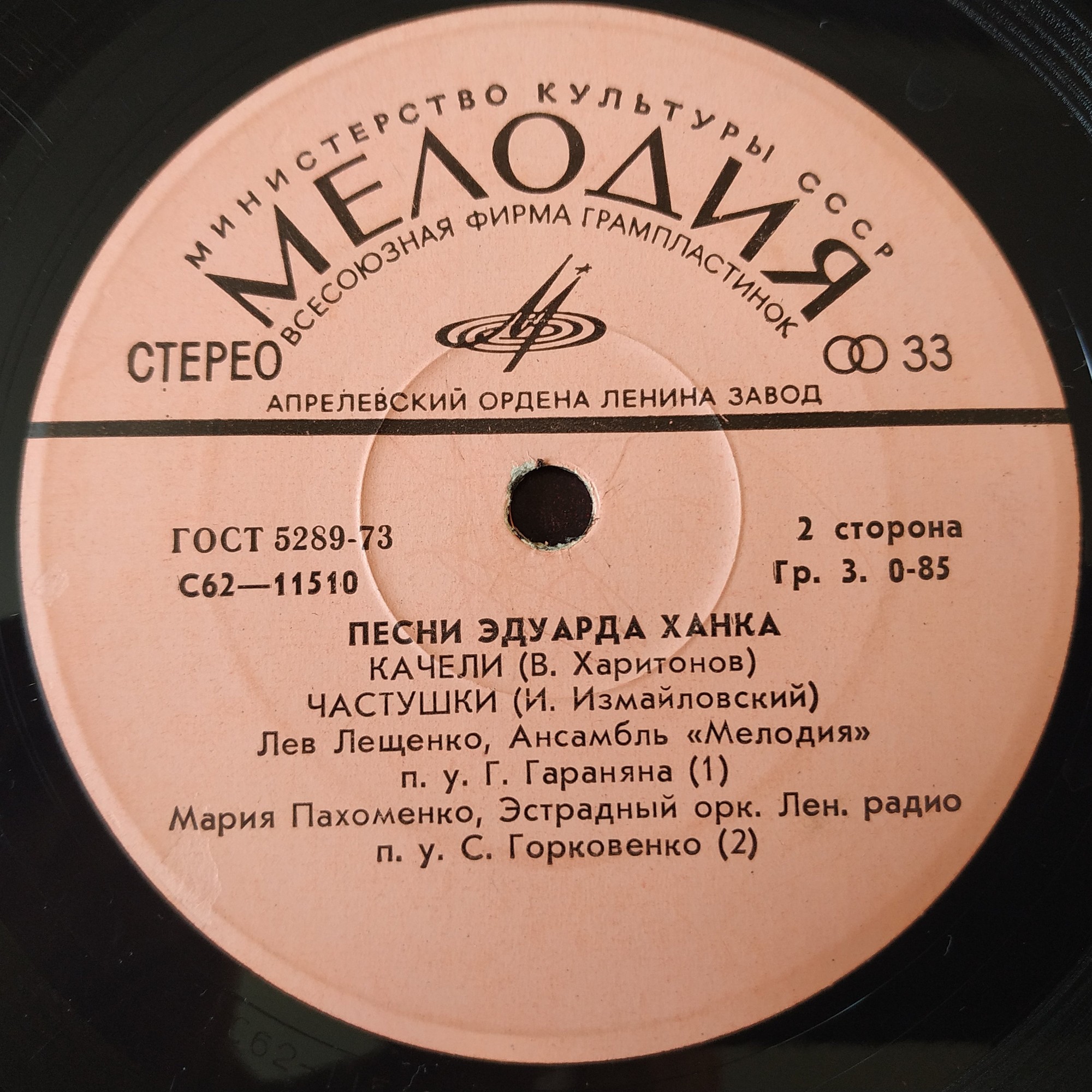 Песни Эдуарда Ханка