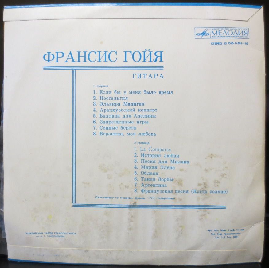 Франсис ГОЙЯ, гитара