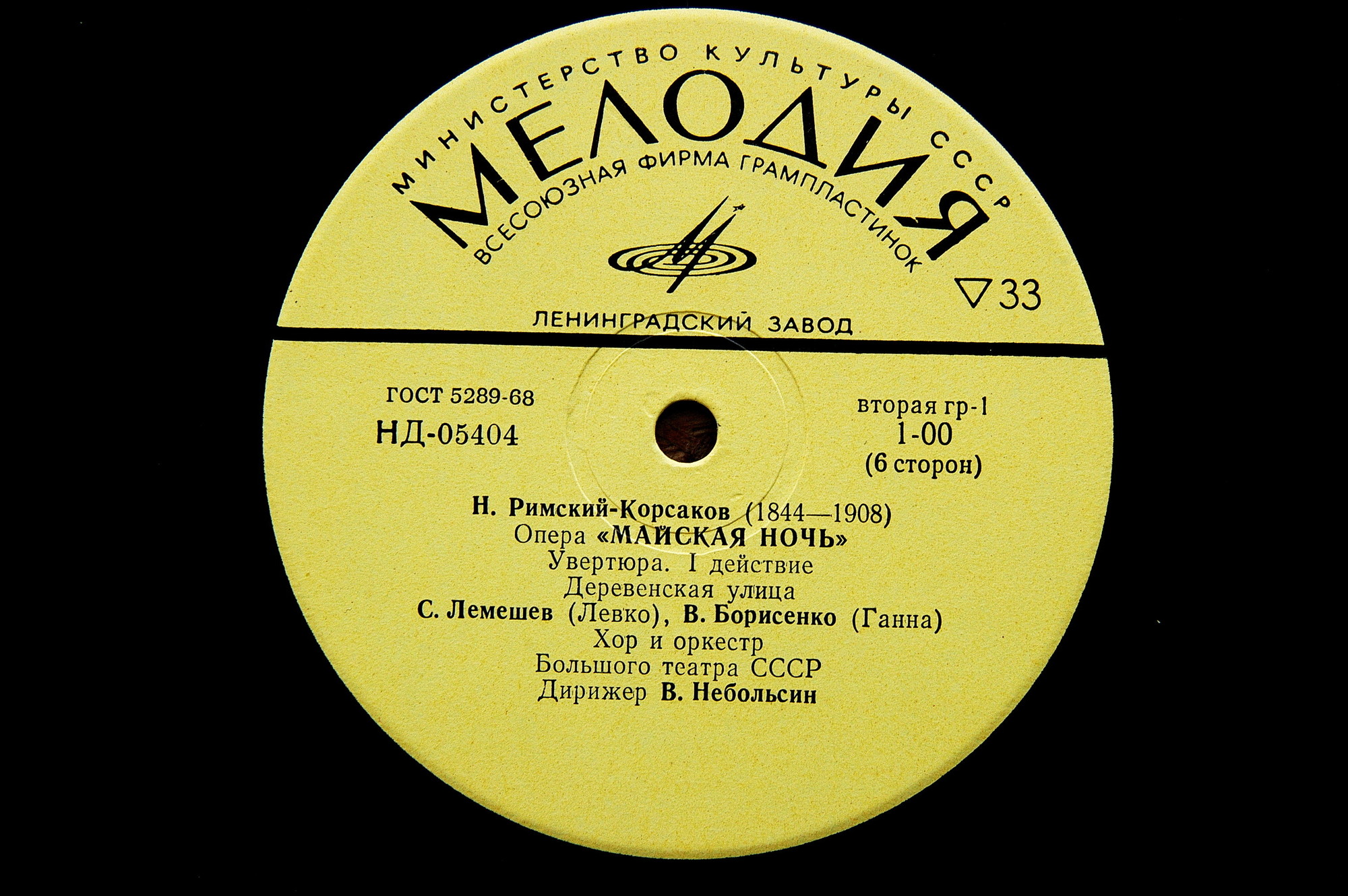 Н. РИМСКИЙ-КОРСАКОВ (1844–1908): «Майская ночь», опера в 3 д. (В. Небольсин)