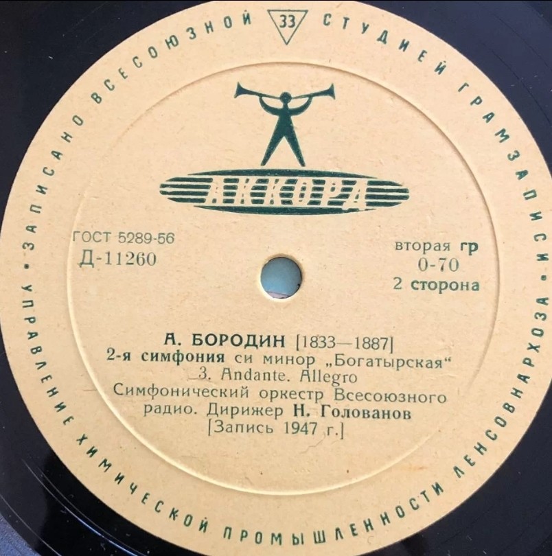 А. БОРОДИН (1833–1887): Симфония № 2 си минор «Богатырская» (Н. Голованов)