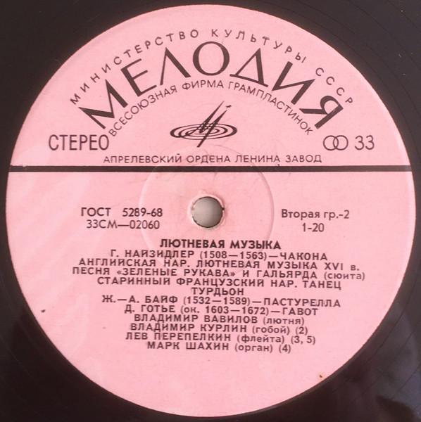 Лютневая музыка XVI-XVII веков