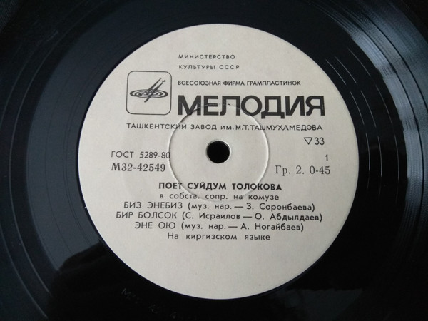 ТОЛОКОВА Суйдум.