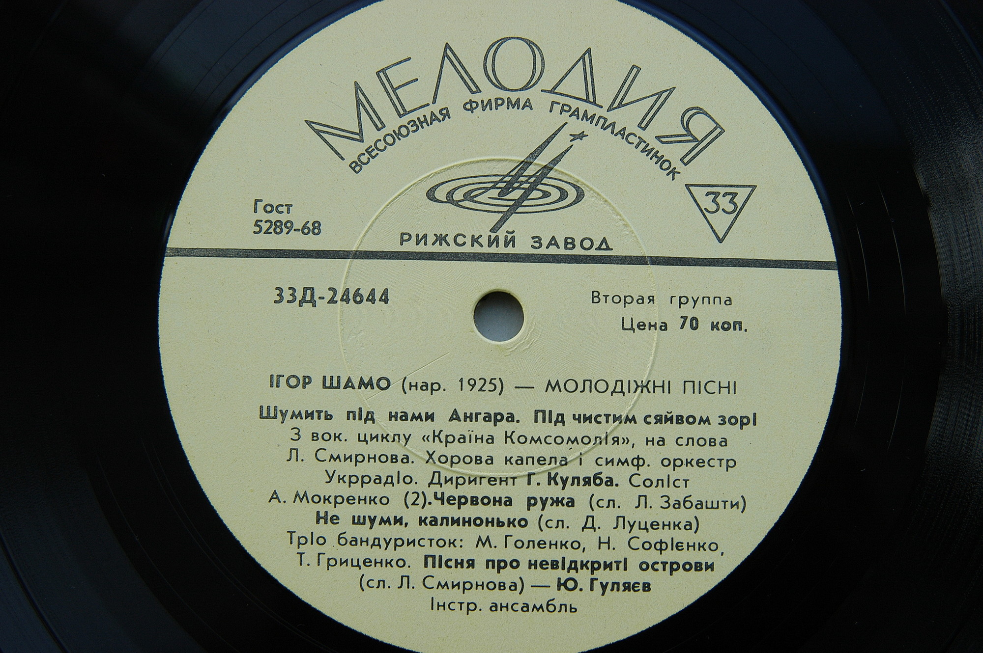 МОЛОДЕЖНЫЕ ПЕСНИ И. ШАМО. Из вокального цикла на сл. Л. Смирнова «Краiна Комсомолiя»