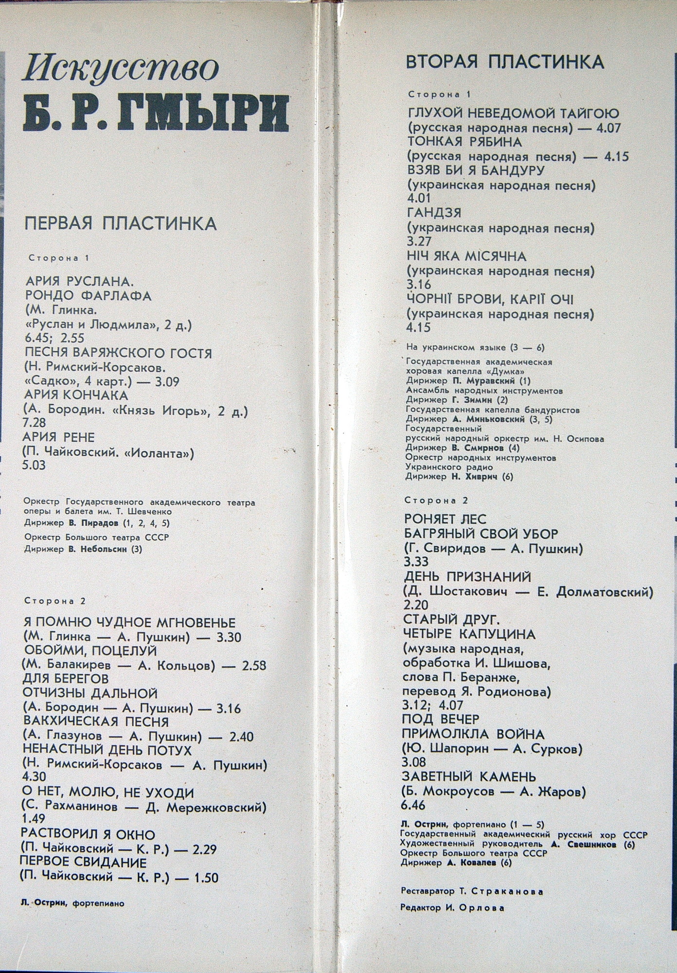 Борис ГМЫРЯ (бас)