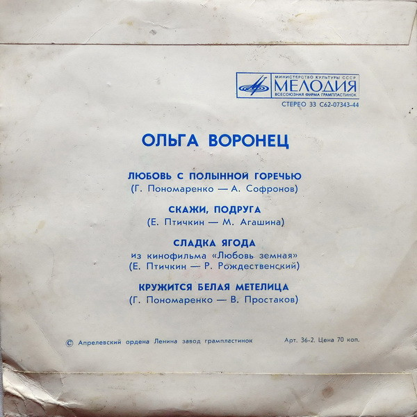 ВОРОНЕЦ Ольга
