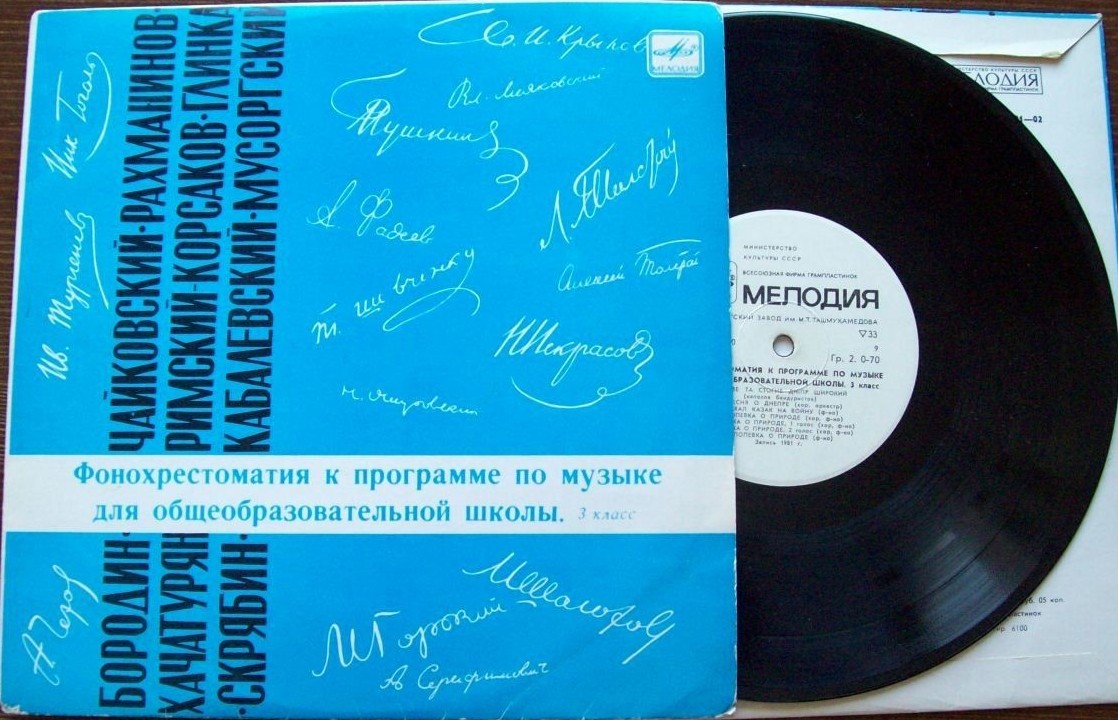 ФОНОХРЕСТОМАТИЯ К ПРОГРАММЕ ПО МУЗЫКЕ ДЛЯ ОБЩЕОБРАЗОВАТЕЛЬНОЙ ШКОЛЫ. 3 класс