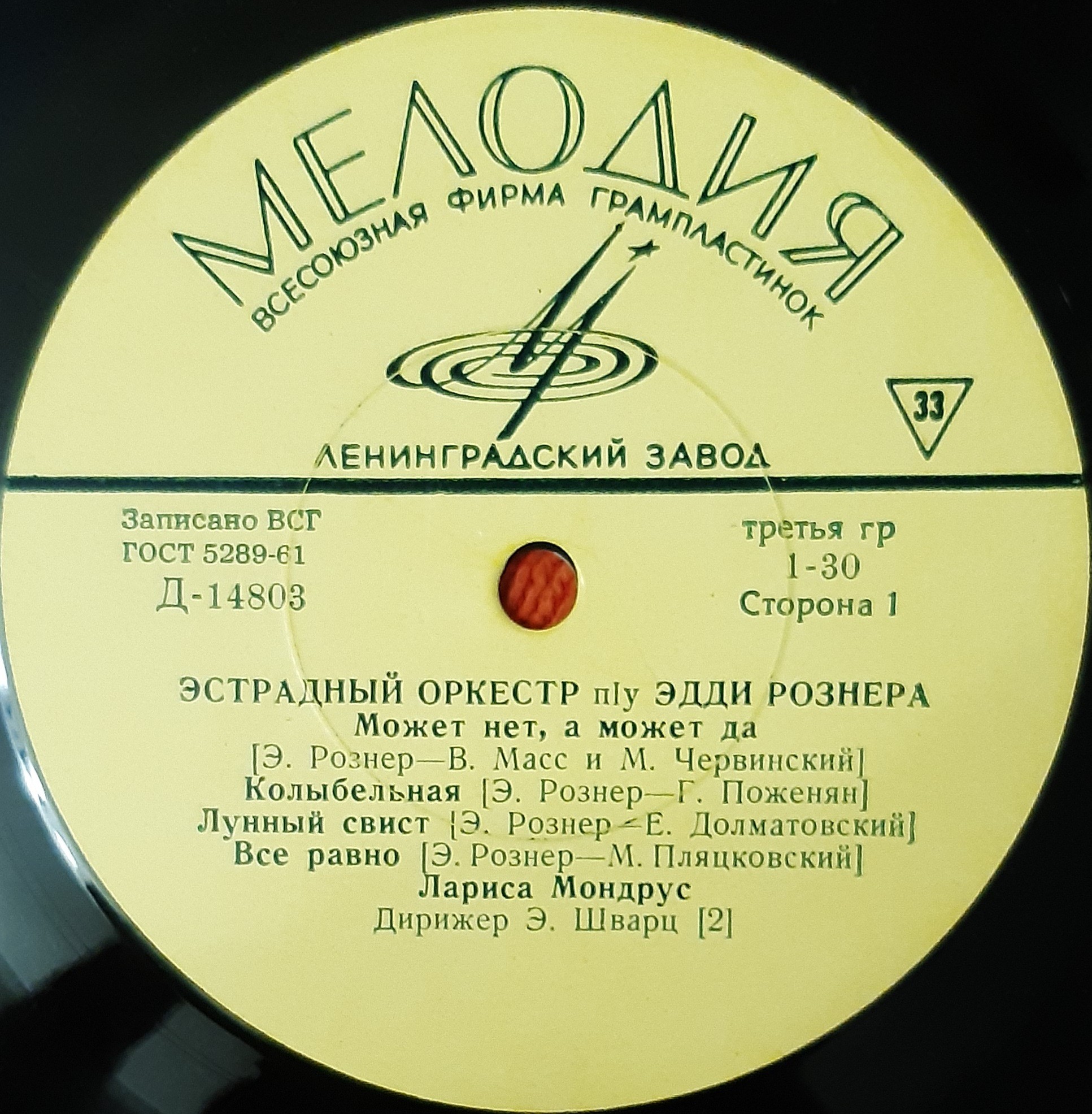 ЭСТРАДНЫЙ ОРКЕСТР п/у Э. РОЗНЕРА