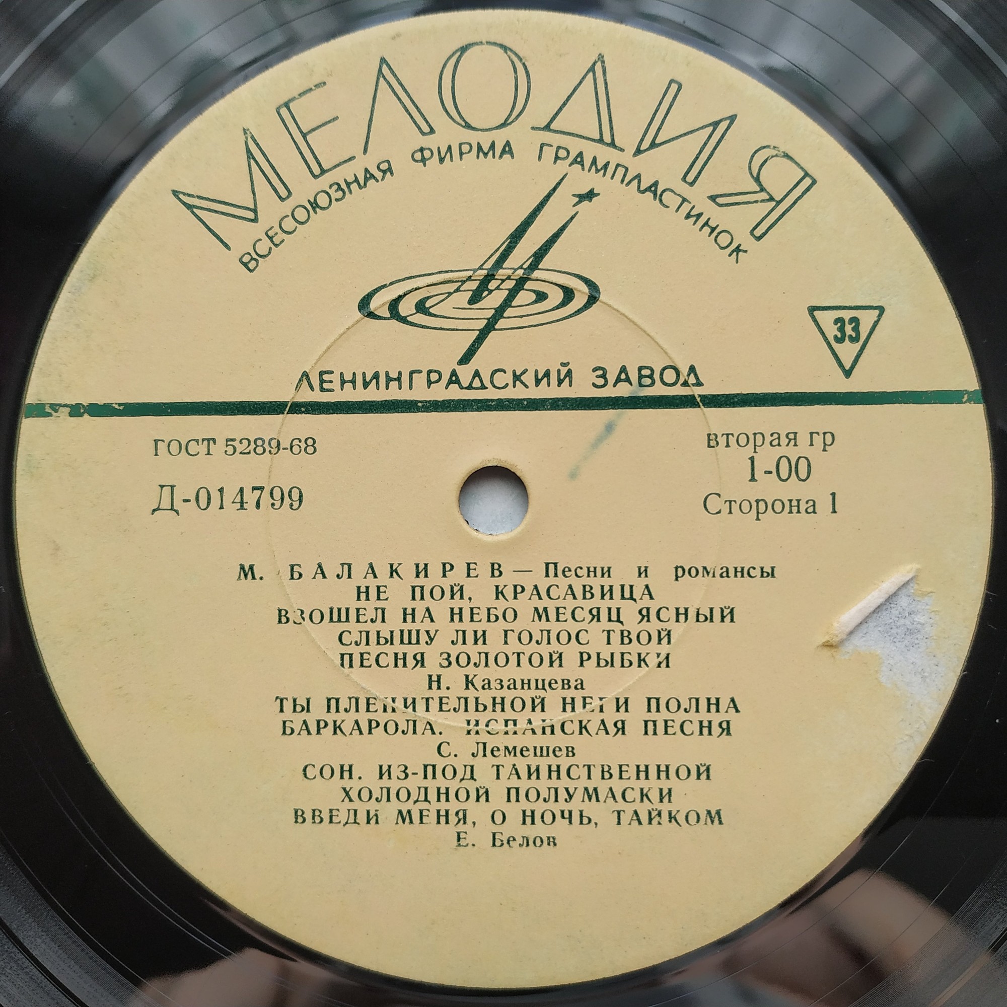 М. Балакирев: Песни и романсы