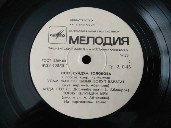 ТОЛОКОВА Суйдум.