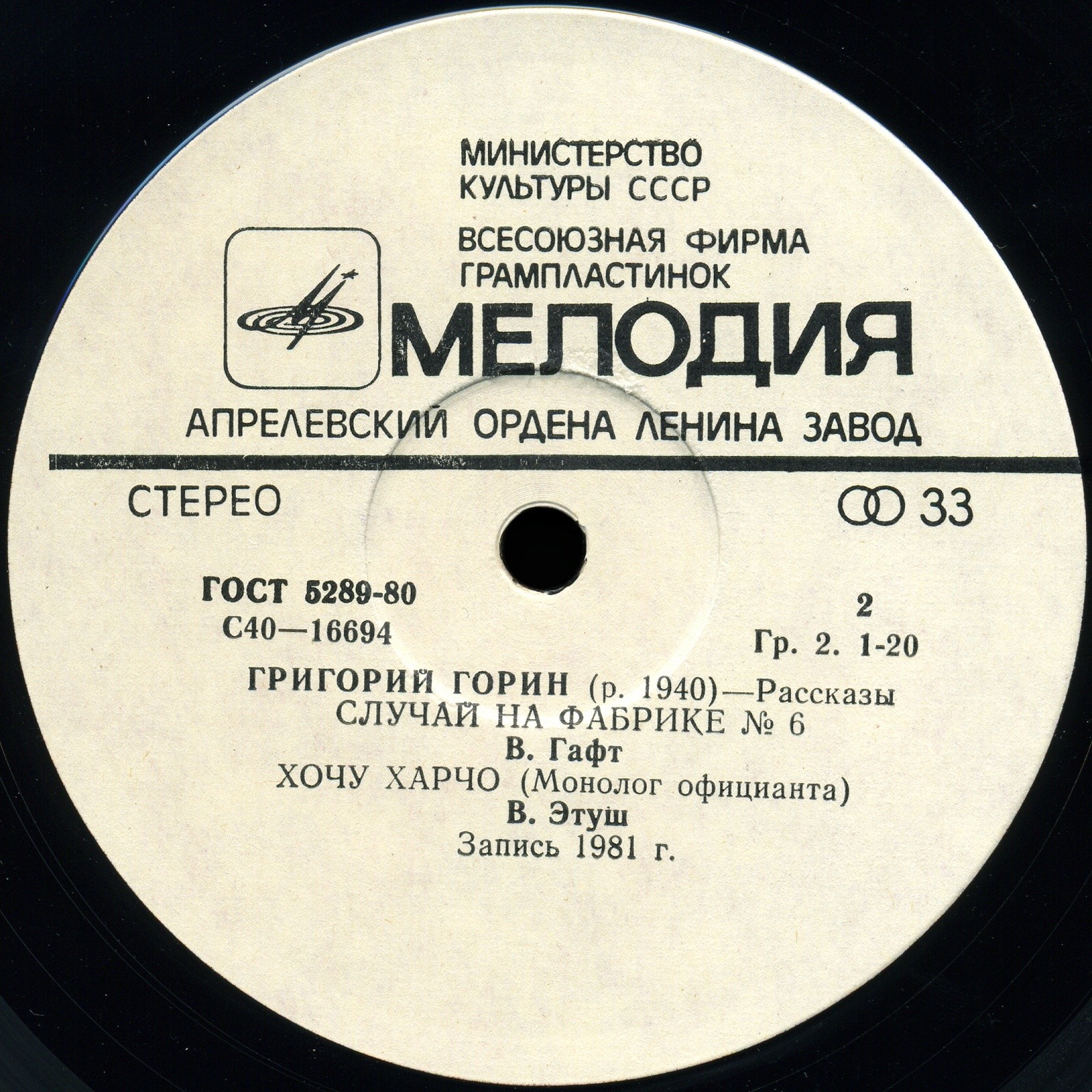 Г. ГОРИН (1940–2000): «Остановите Потапова!» и другие рассказы