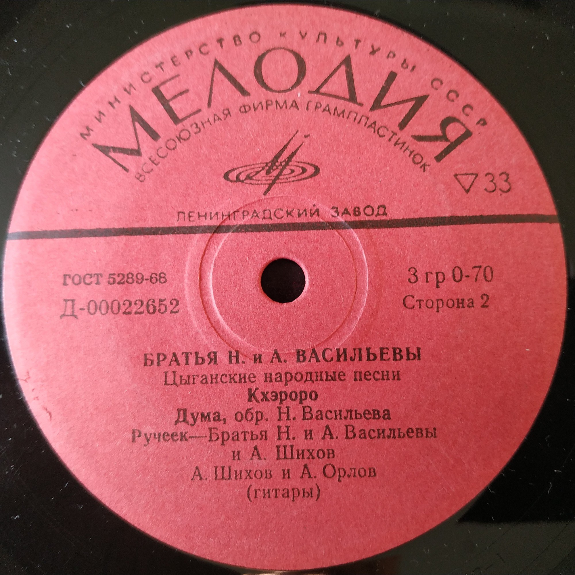 Братья Николай и Алексей ВАСИЛЬЕВЫ. Цыганские песни