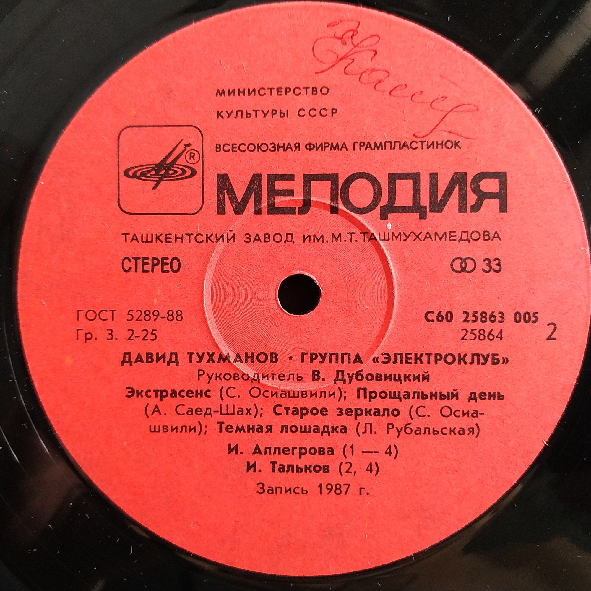 Давид Тухманов. Группа "Электроклуб"
