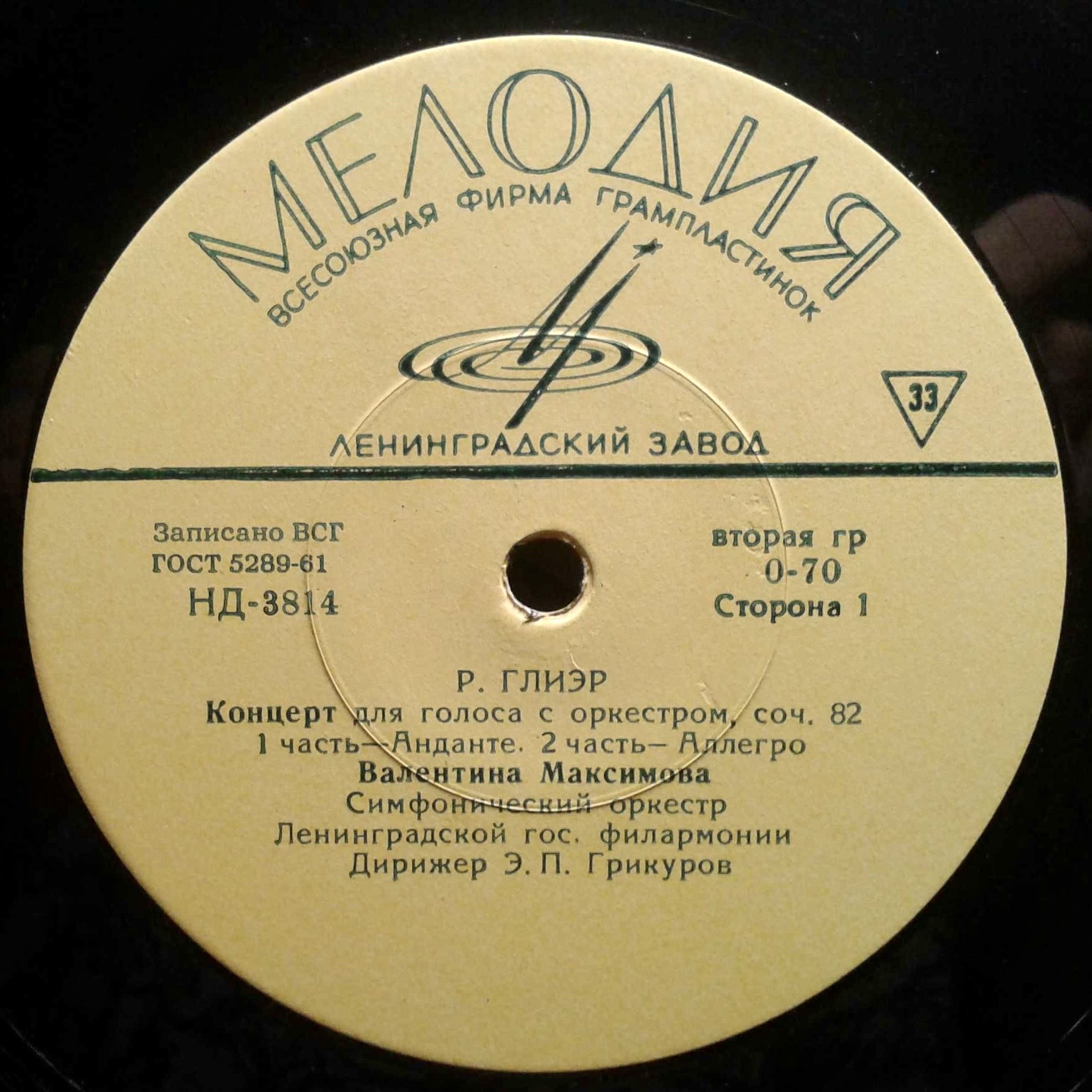 Р. Глиэр, С. Рахманинов