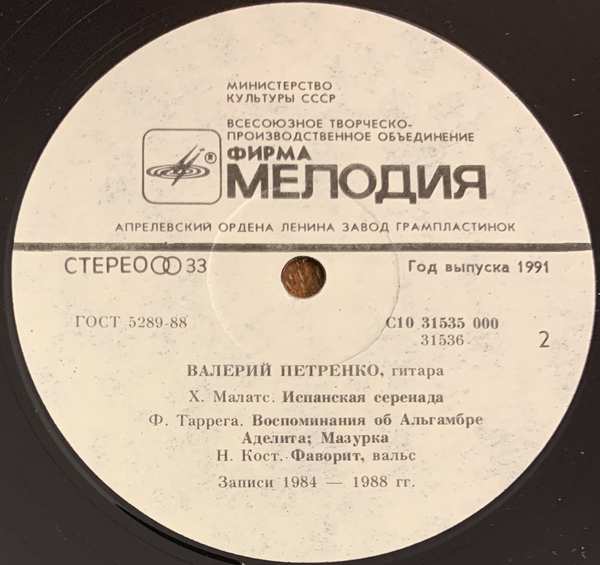 ПЕТРЕНКО Валерий (гитара)