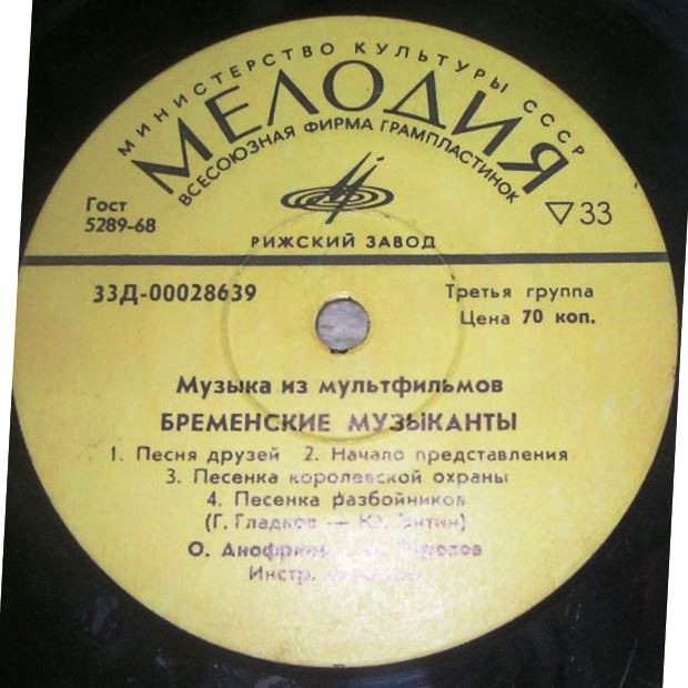 Музыка из мультфильмов