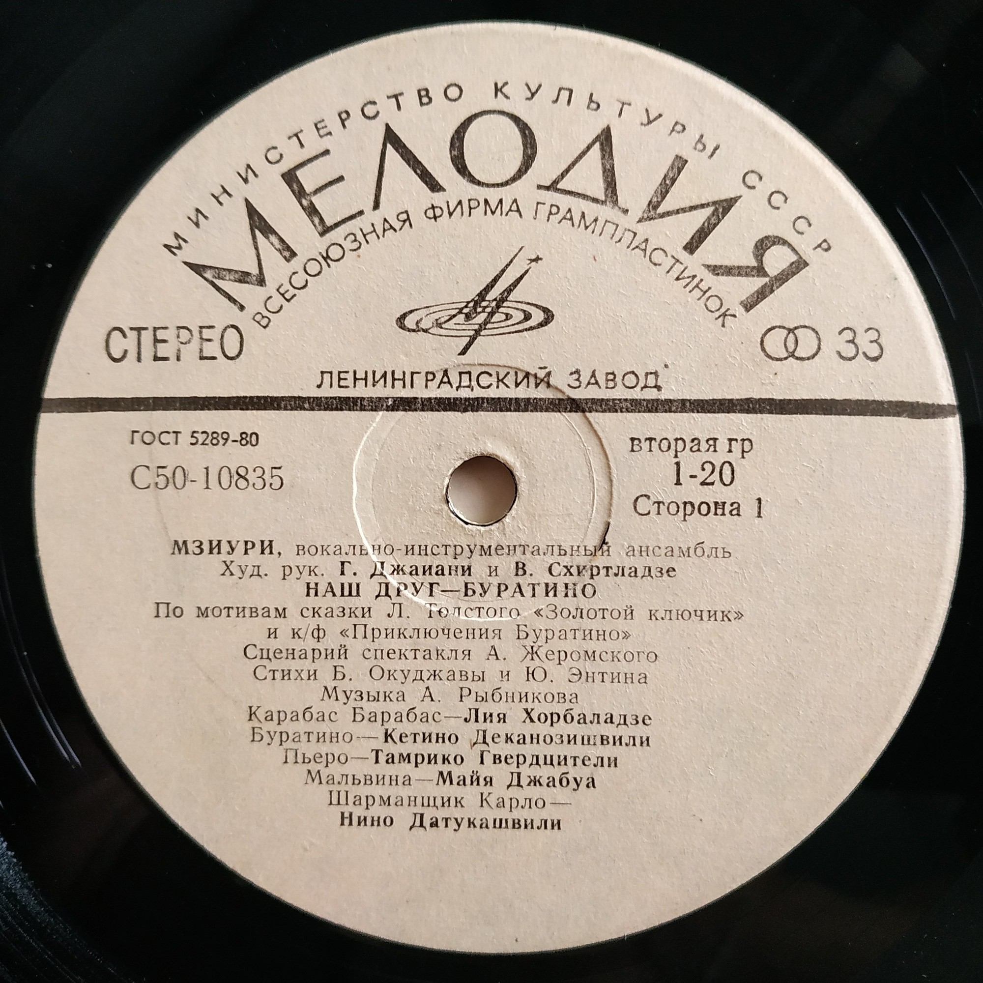 ВИА МЗИУРИ "Наш друг - Буратино"