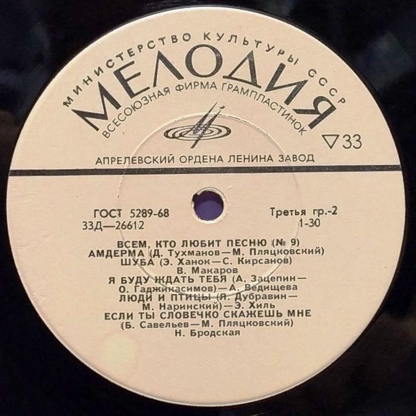 Всем, кто любит песню (№ 9)