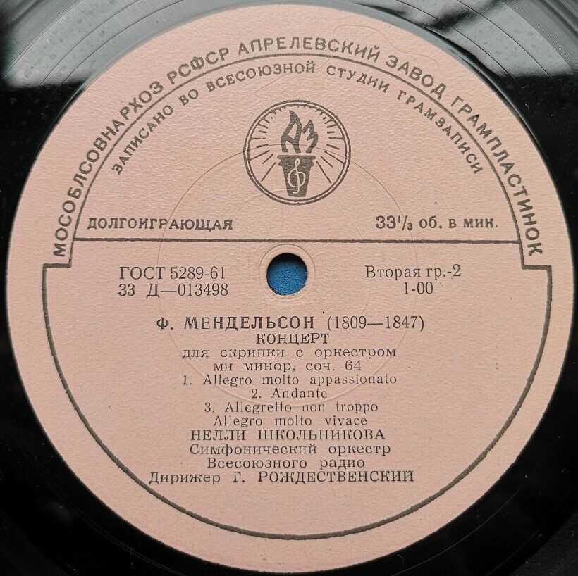 В. МОЦАРТ, Ф. МЕНДЕЛЬСОН: Скрипичные концерты (Нелли Школьникова)