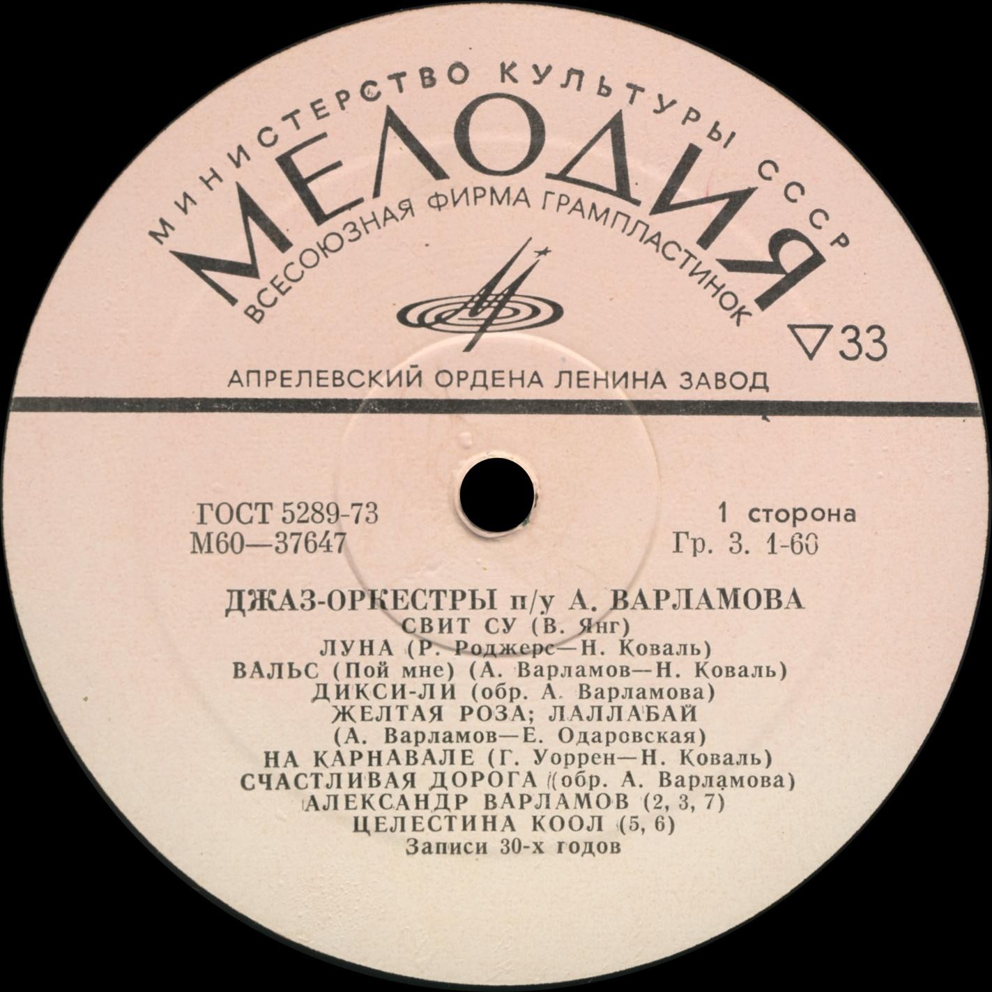 Джаз-оркестры п/у А. Варламова