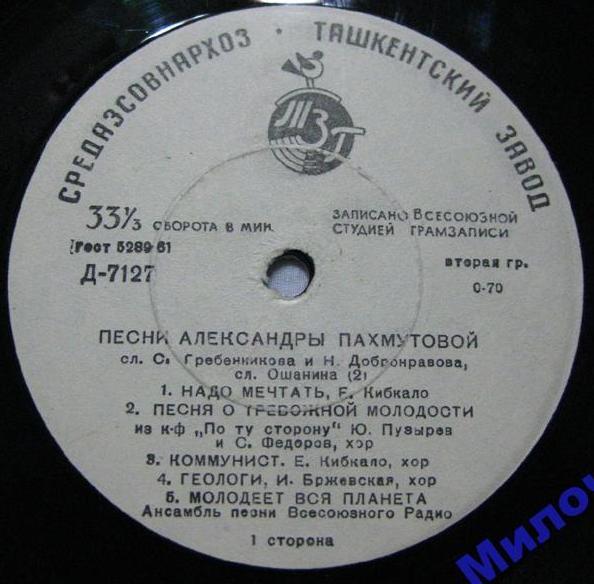 Песни Александры Пахмутовой