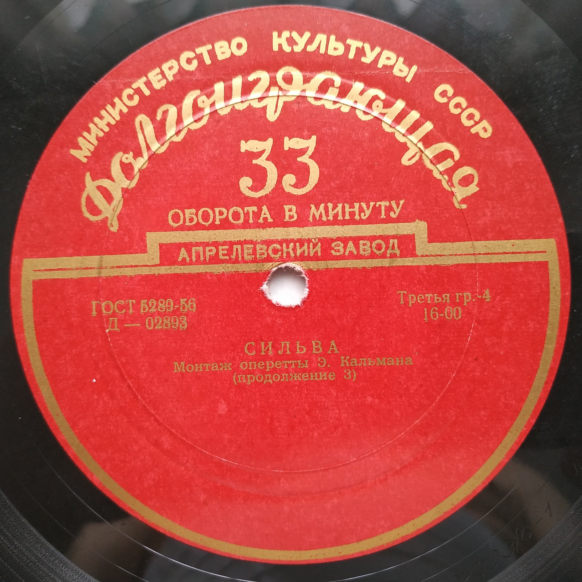 И. Кальман: Сильва, монтаж оперетты