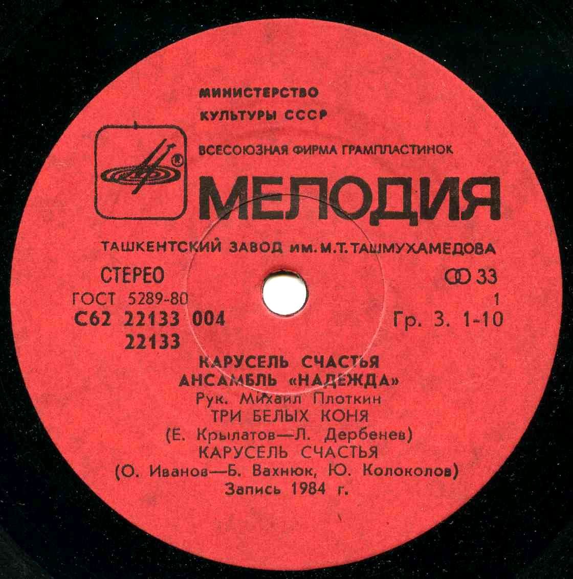 Ансамбль "Надежда".  Карусель счастья