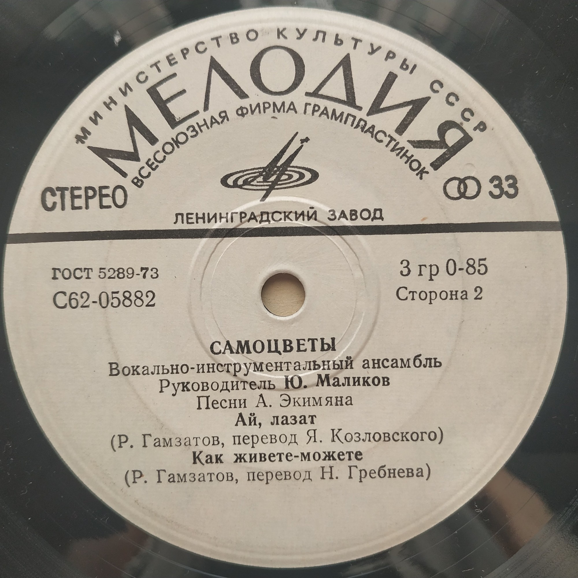 Вокально-инструментальный ансамбль "Самоцветы". Песни Алексея Экимяна