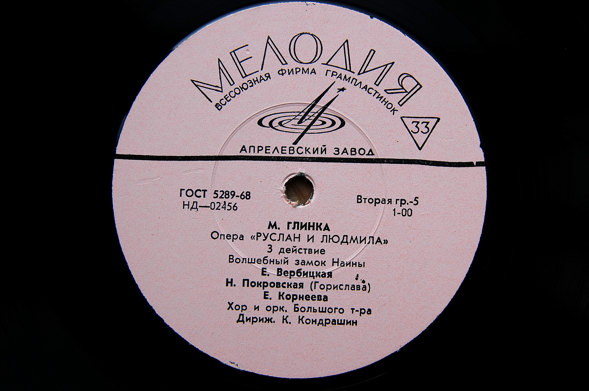 М. ГЛИНКА (1804–1857): «Руслан и Людмила», опера в 5 актах (К. Кондрашин)