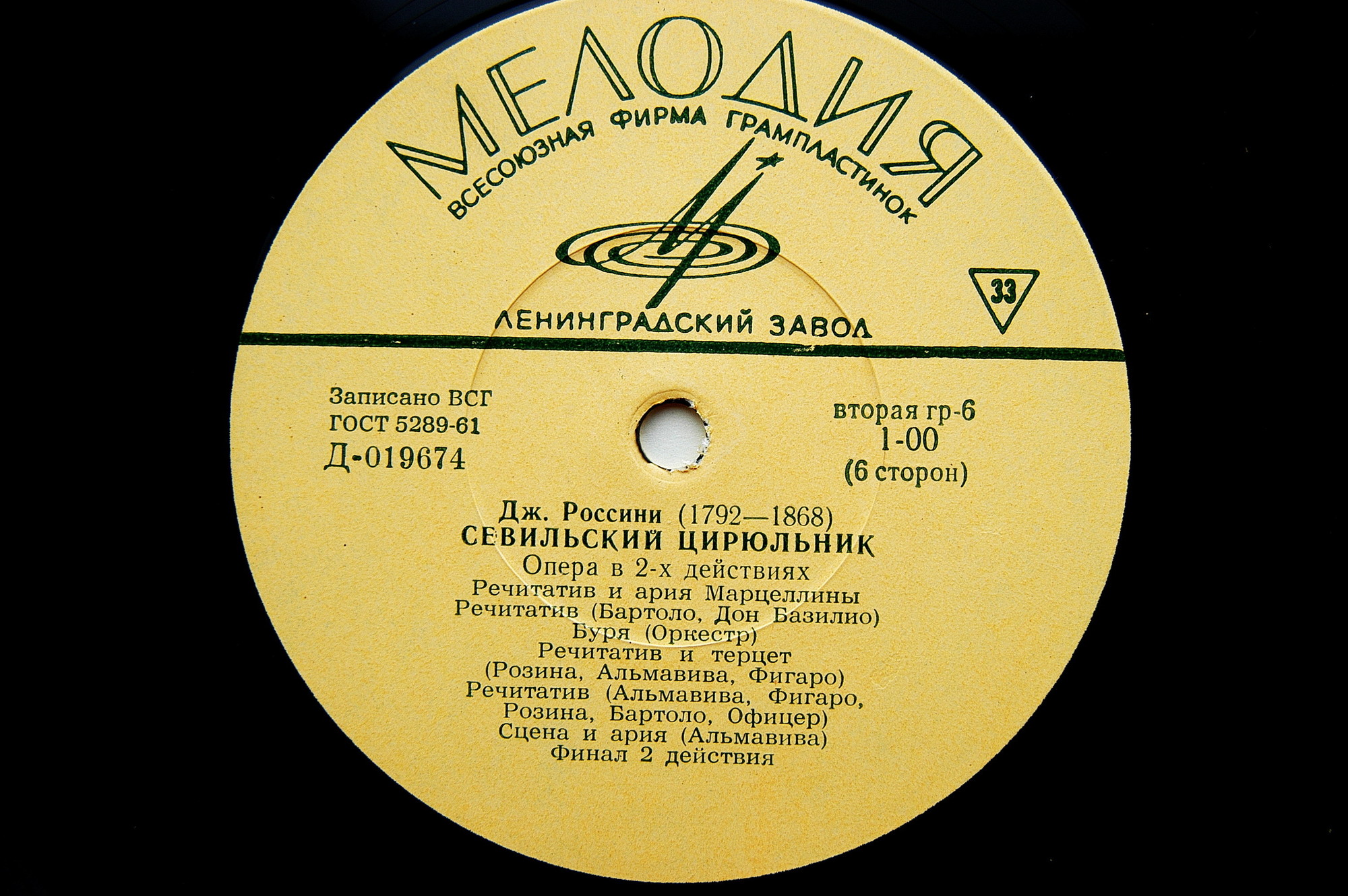 Джоаккино Россини. Опера "Севильский цирюльник" (В. Гуи)
