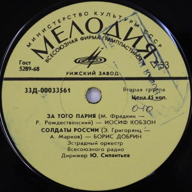 И. КОБЗОН, Б. ДОБРИН, Л. ЛЕЩЕНКО, О. АНОФРИЕВ