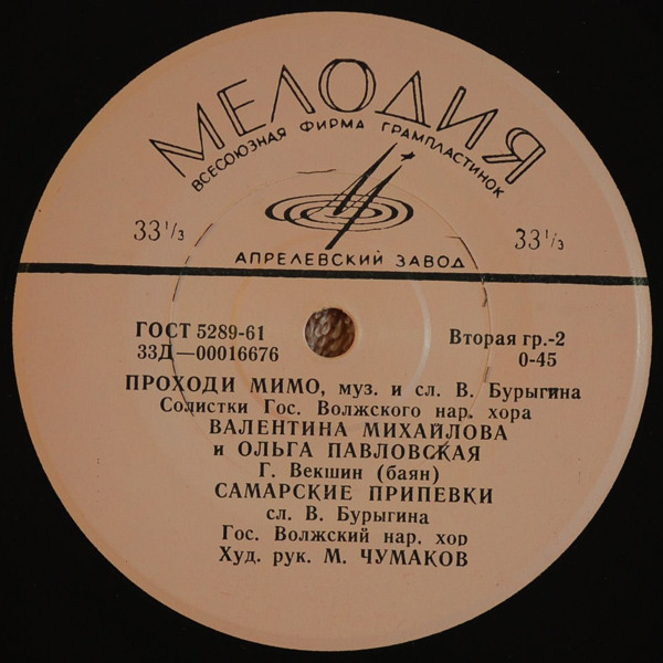 ГОС. ВОЛЖСКИЙ РУССКИЙ НАР. ХОР