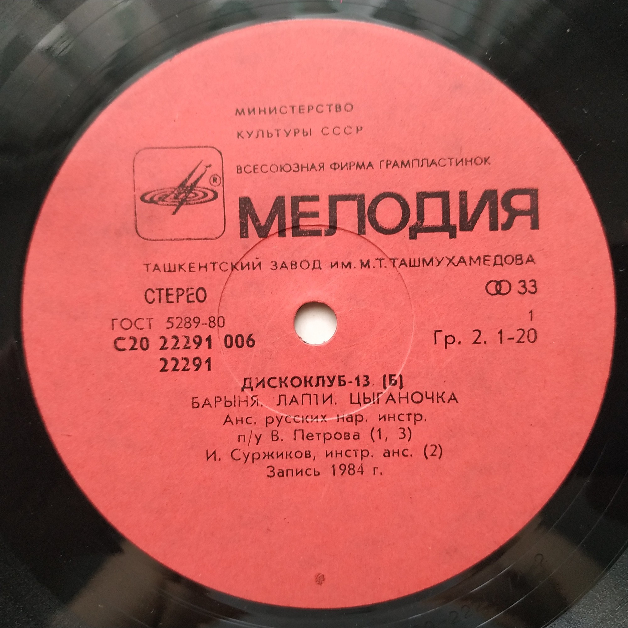 ДИСКОКЛУБ 13 (Б). Русские народные песни и мелодии