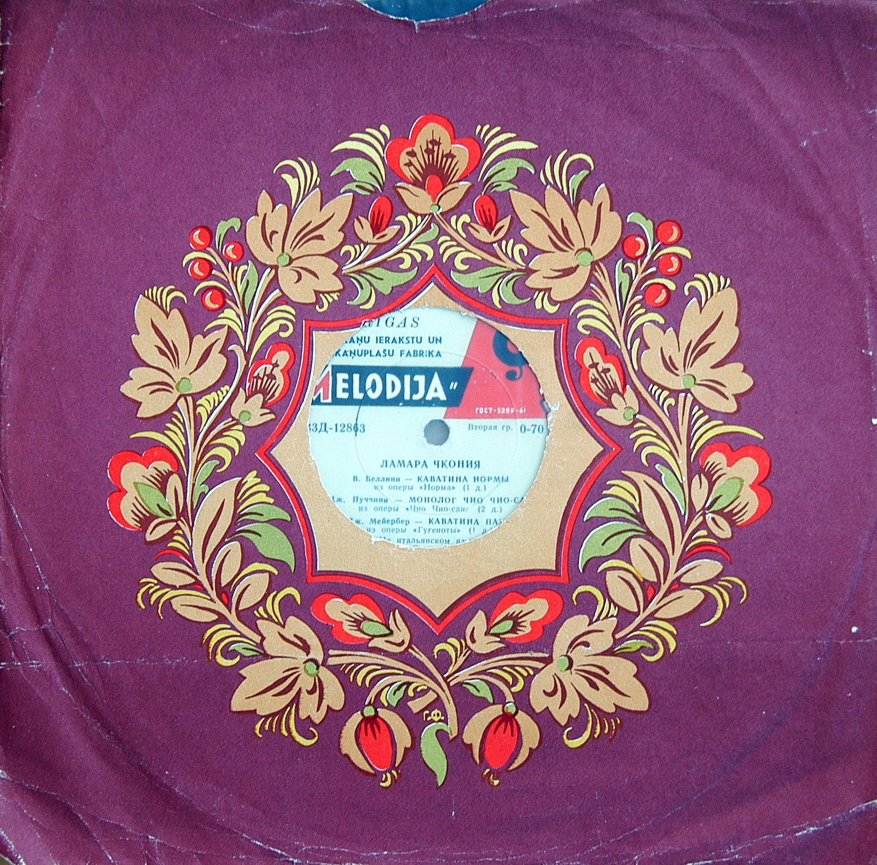 Л. Чкония (сопрано), В. Тимохин (тенор) - Арии из опер