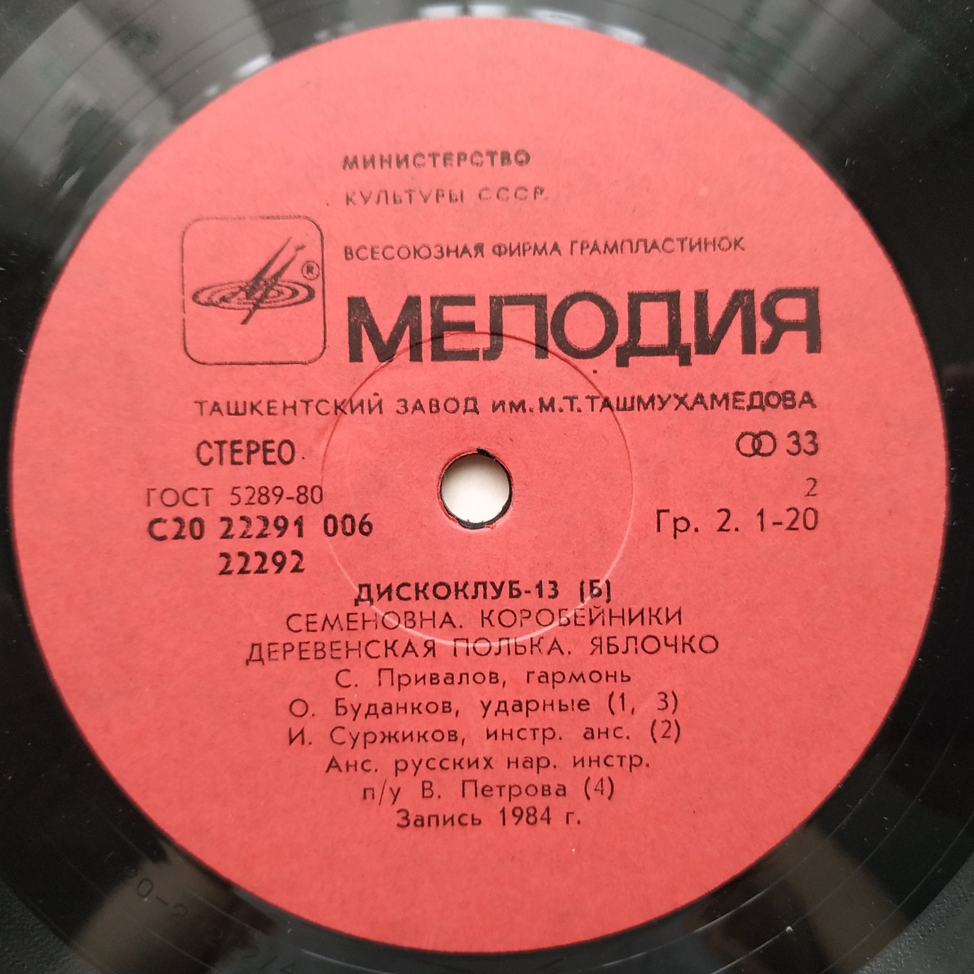 ДИСКОКЛУБ 13 (Б). Русские народные песни и мелодии