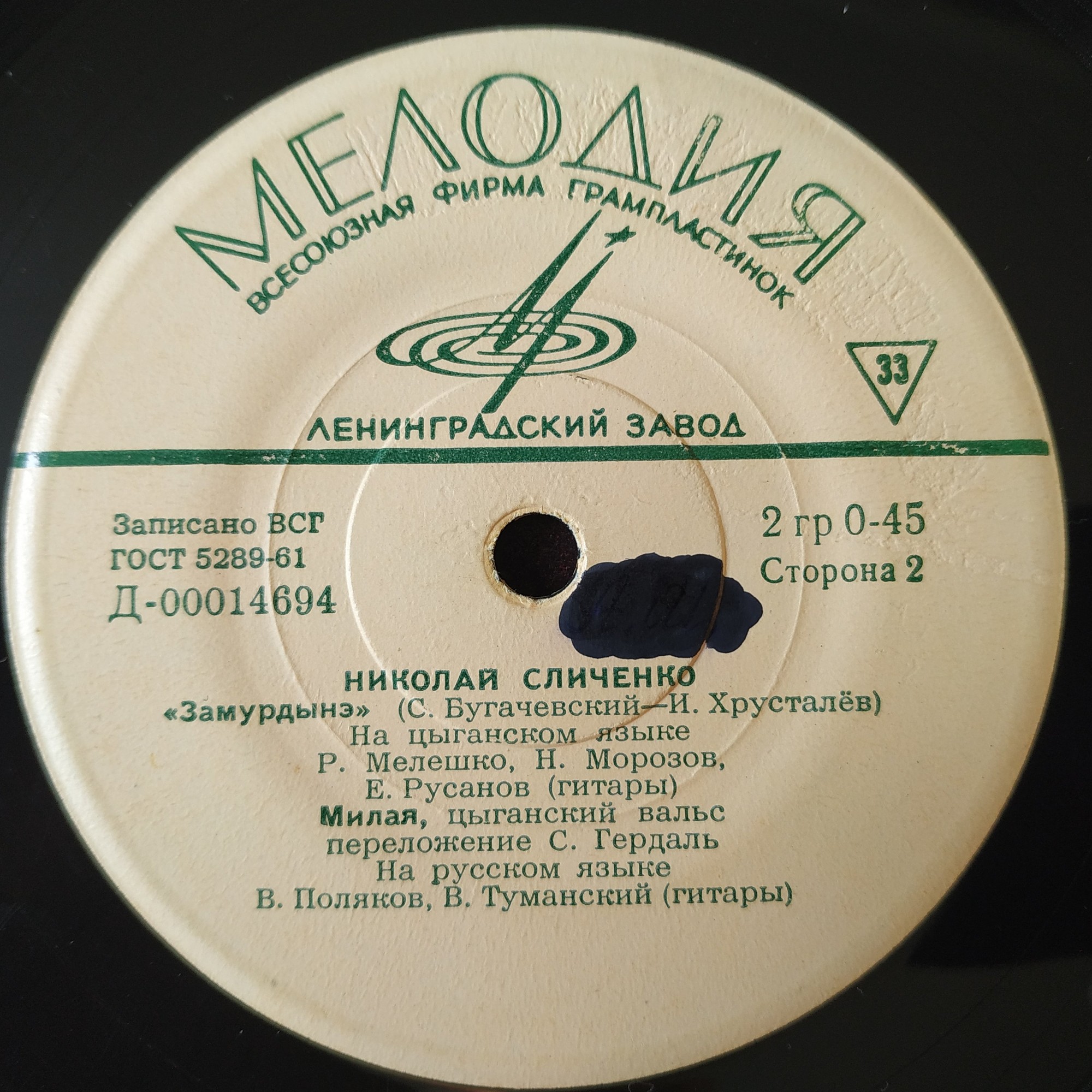 Николай Сличенко. Цыганские песни