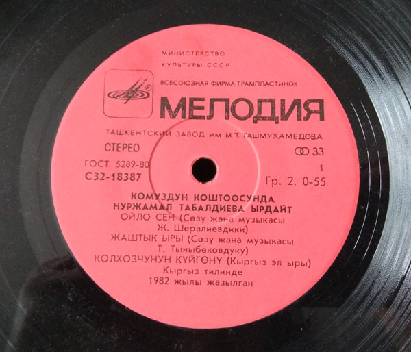 ТАБАЛДИЕВА Нуржамал. Песня молодости