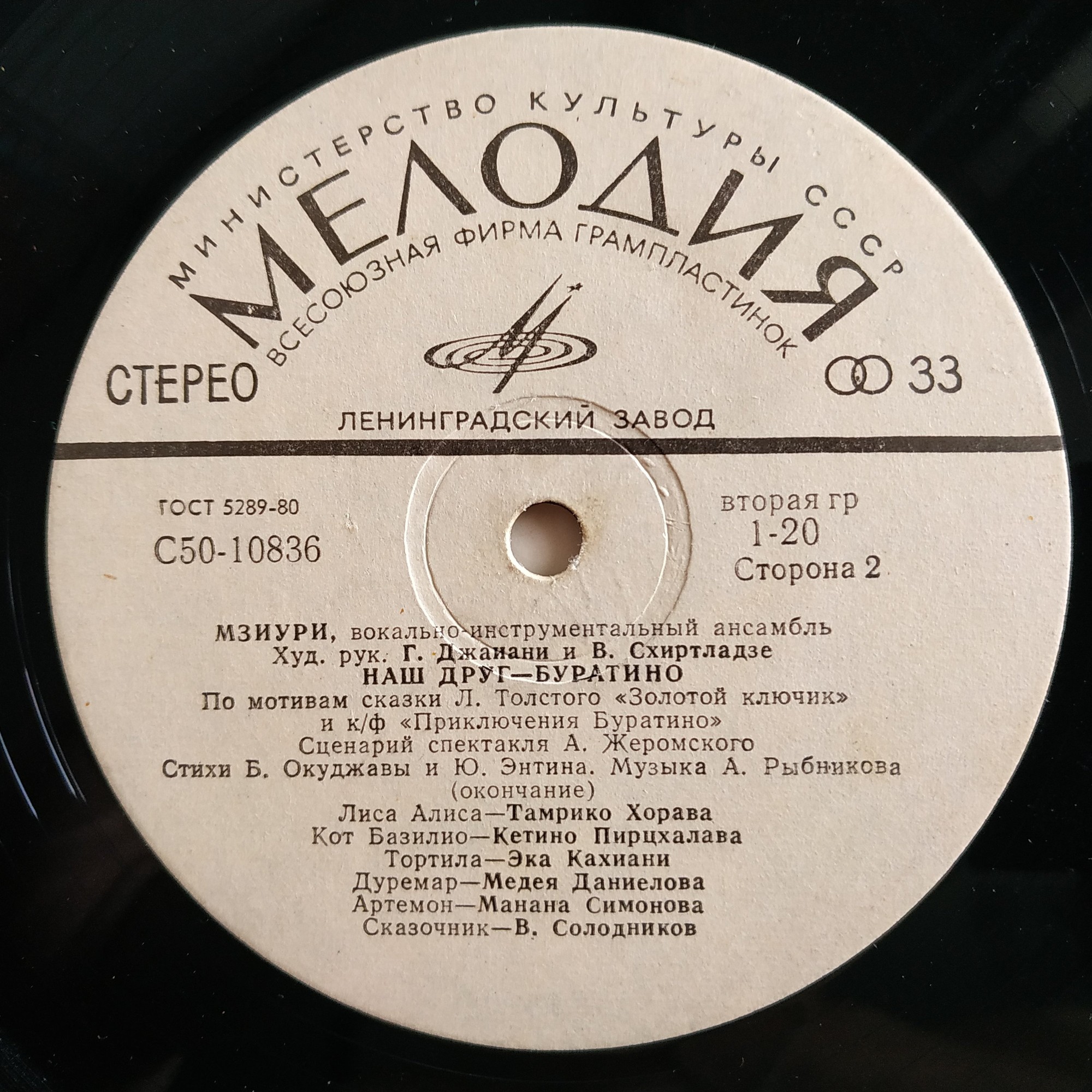 ВИА МЗИУРИ "Наш друг - Буратино"