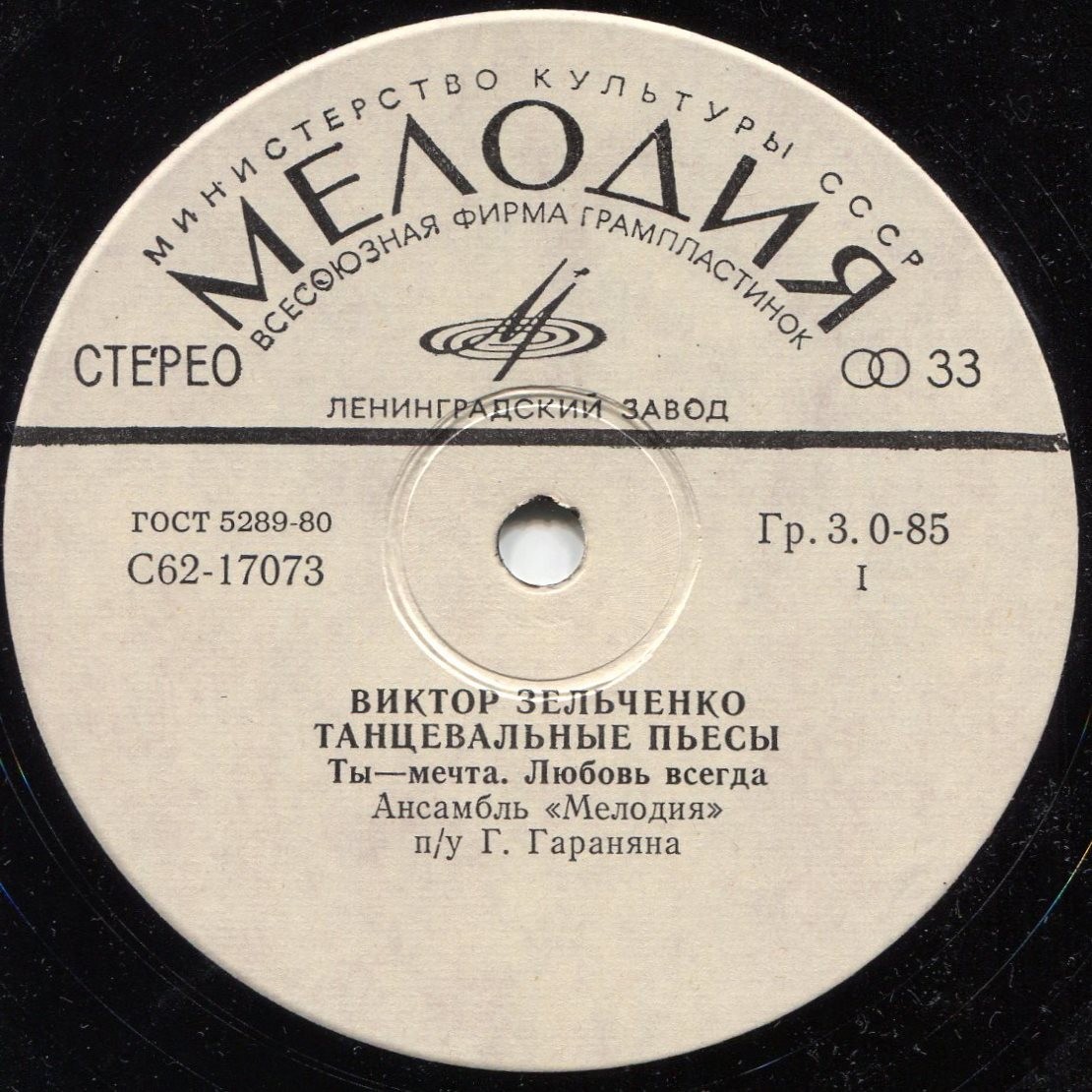 Виктор ЗЕЛЬЧЕНКО: «Блики», танцевальные пьесы