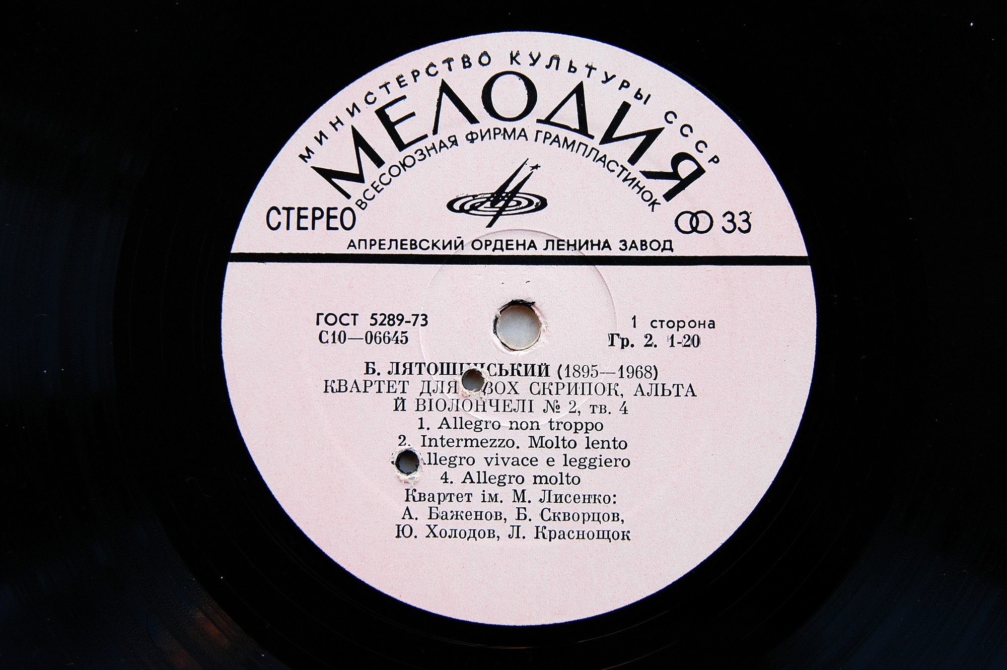 Б. Лятошинський